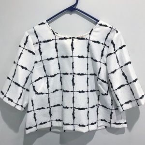 🏁 White & Black Top 🏁